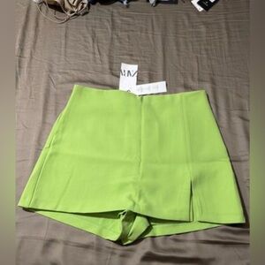 Zara Bright Green Women's Skort